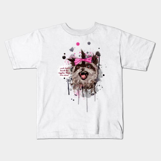 Rose The Raccoon Kids T-Shirt by LVBart